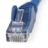 StarTech.com 15m CAT6 Ethernet Cable - LSZH (Low Smoke Zero Halogen) - 10 Gigabit 650MHz 100W PoE RJ45 10GbE UTP Network Patch Cord Snagless with Strain Relief - Blue, CAT 6, ETL Verified, 24AWG