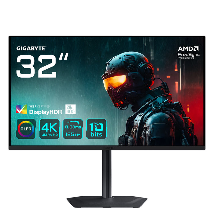 Gigabyte MO32U 32" 4K Ultra HD Gaming Monitor | 3840 x 2160 165Hz USB-C HDMI DP