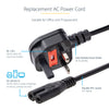 StarTech.com 3ft (1m) UK Laptop Power Cable, BS 1363 to C7, 2.5A 250V, 18AWG, Black, UK Laptop Replacement Cord, Printer Power Cable, AC Laptop Charger Cord, Laptop Power Brick Cord