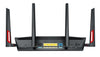 ASUS DSL-AC88U wireless router Gigabit Ethernet Dual-band (2.4 GHz / 5 GHz) 4G Black