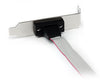 StarTech 1 Port 16in DB9 Serial Port Bracket to 10 Pin Header - Low Profile