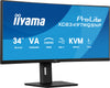 iiyama ProLite XCB3497WQSNP-B1 34" UltraWide Quad HD Curved Monitor | 3440 x 1440 120Hz USB-C HDMI DP