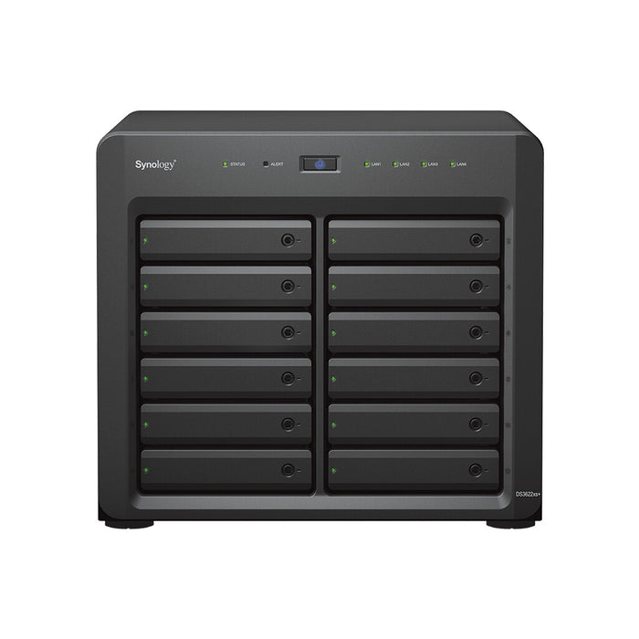 Synology DiskStation DS3622xs+ Tower NAS | 12-bay, HDD & SSD, Intel Xeon D CPU, 16 GB GB RAM, 4 x LAN Ports