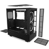 NZXT H5 Elite RGB Midi Tower PC Case Black, Transparent | Liquid Cooling Support