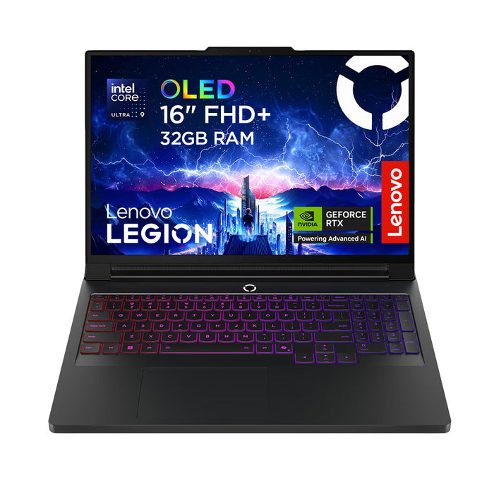 Lenovo Legion Pro 7 16IAX10H Intel Core Ultra 9 275HX Laptop 40.6 cm (16") WQXGA 32 GB DDR5-SDRAM 1 TB SSD NVIDIA GeForce RTX 5080 Wi-Fi 7 (802.11be) Windows 11 Home English Black