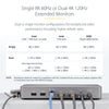 StarTech.com USB4 Docking Station, USB-C 40Gbps, Dual Video HDMI, Up to 2x 4K 60Hz 4:4:4 (RGB) or 2x 4K 120Hz 4:2:2, Multi-Monitor Dock, 6x USB, 2.5GbE, 100W PD