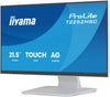 iiyama ProLite T2252MSC-W2AG computer monitor 54.5 cm (21.4") 1920 x 1080 pixels Full HD LCD Touchscreen White