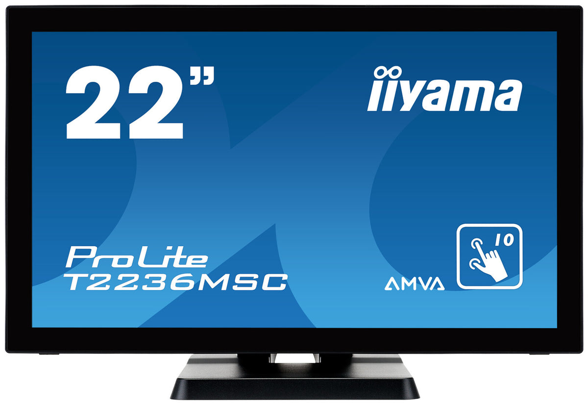 iiyama ProLite ProLite T2236MSC-B2 22" Monitor | 1920 x 1080 HDMI VGA DVI