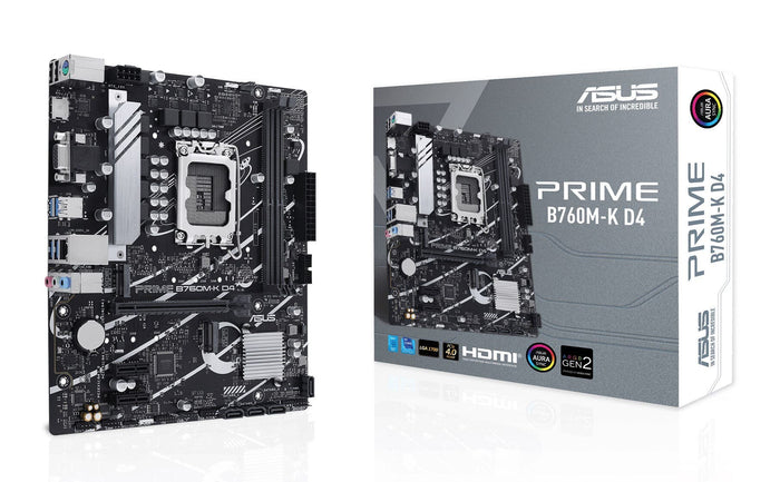 ASUS PRIME B760M-K mATX Motherboard | LGA1700 | 2x DDR5 Slots