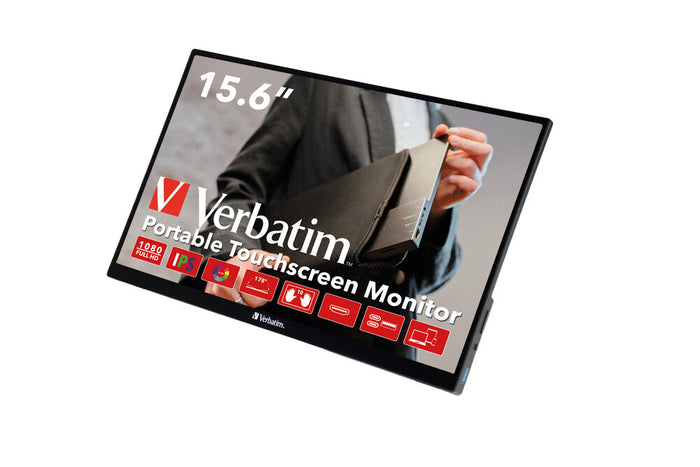 Verbatim 49592 16" Full HD Monitor | 1920 x 1080 USB-C HDMI