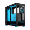 Fractal Design Pop Air RGB Tower PC Case Black, Cyan | Liquid Cooling Support