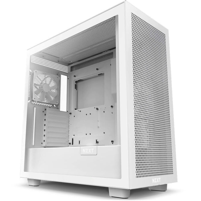NZXT H7 Flow Midi Tower PC Case White | Liquid Cooling Support
