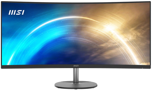 MSI Pro PRO MP341CQ 34" UltraWide Quad HD Curved Monitor | 3440 x 1440 100Hz HDMI DVI DP