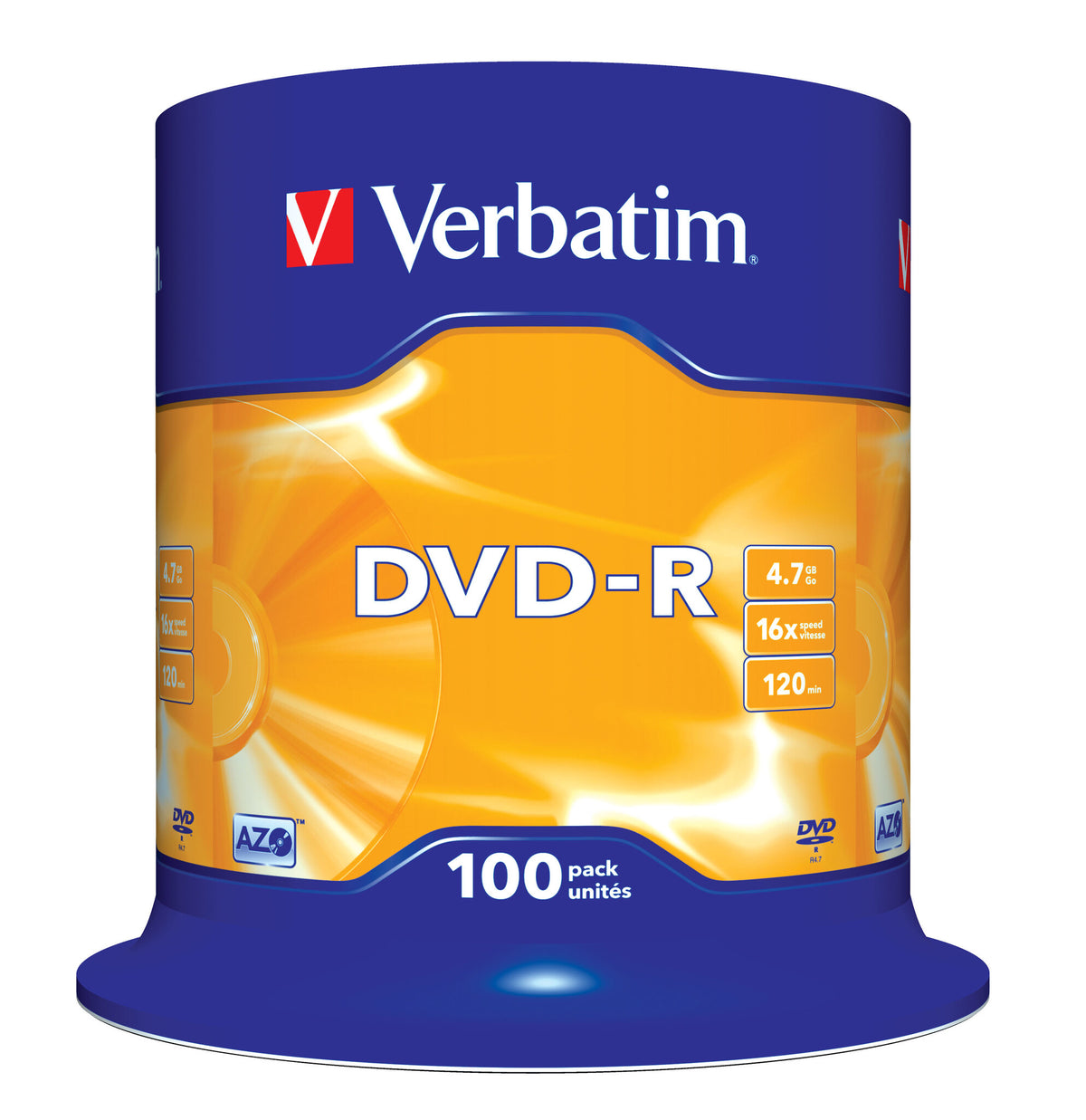 Verbatim Blank  DVD-R Matt Silver 4.7 GB 100 pc(s)