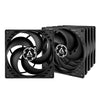 ARCTIC P14 Value Pack Case Fan | 5-Pack 140mm 1700 RPM 72.8 CFM Fluid Dynamic Bearing (FDB) Black
