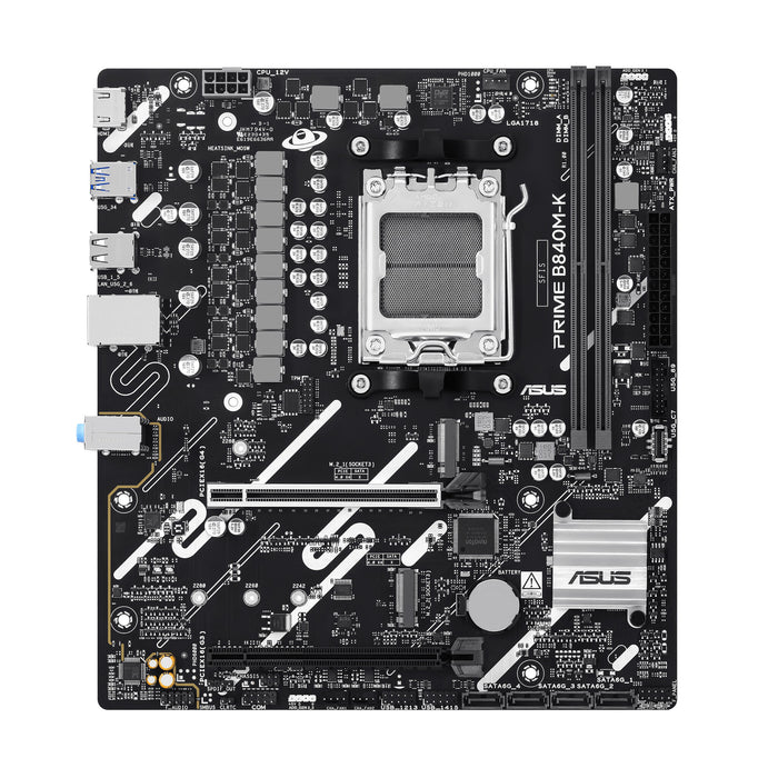ASUS PRIME B840M-K mATX Motherboard | AM5 | 2x DDR5 Slots