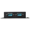 StarTech.com 2 Port Industrial Wall Mountable USB to Serial Adapter Hub with DIN Rail Clips