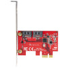 StarTech SATA PCIe Card - 2 Port PCIe SATA Expansion Card - 6Gbps - Full/Low Profile - PCI Express to SATA Adapter/Controller - ASM1061 Non-Raid - PCIe to SATA Converter