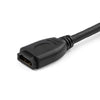 StarTech.com 6" (15cm) HDMI Port Saver Cable - 4K 60Hz High Speed HDMI 2.0 Extension Cable with Ethernet - Short HDMI Extension Cable - HDMI Male to Female Extension Adapter Cord
