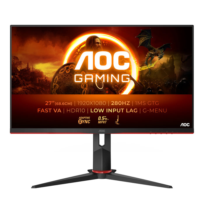 AOC G2 27G2ZN3/BK 27" Full HD Gaming Monitor | 1920 x 1080 280Hz HDMI DP