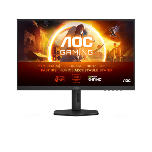 AOC G4 Q27G4XF 27" Quad HD Gaming Monitor | 2560 x 1440 180Hz 1ms HDMI DP