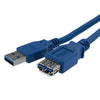 StarTech 1m Blue SuperSpeed USB 3.0 Extension Cable A to A - M/F