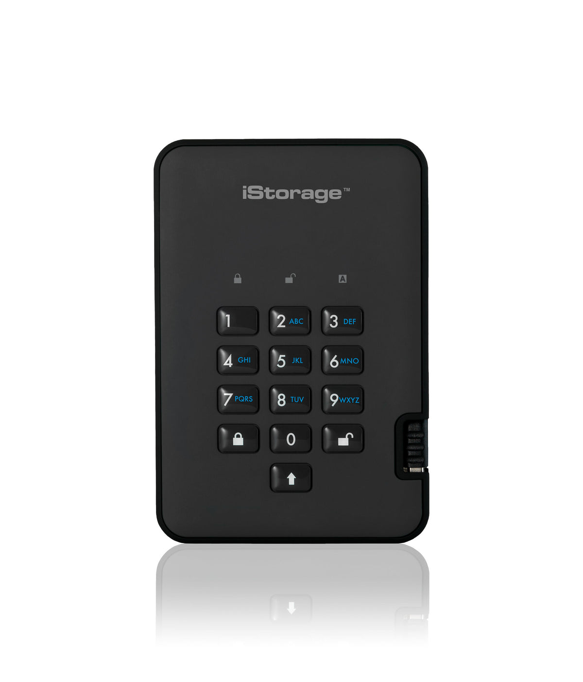 iStorage diskAshur2 256 GB Encrypted Portable SSD | USB 3.2 Gen 1 Black