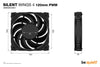 be quiet! SILENT WINGS 4 PWM Case Fan | 120mm 1600 RPM 48.7 CFM PWM Fluid Dynamic Bearing (FDB) Black