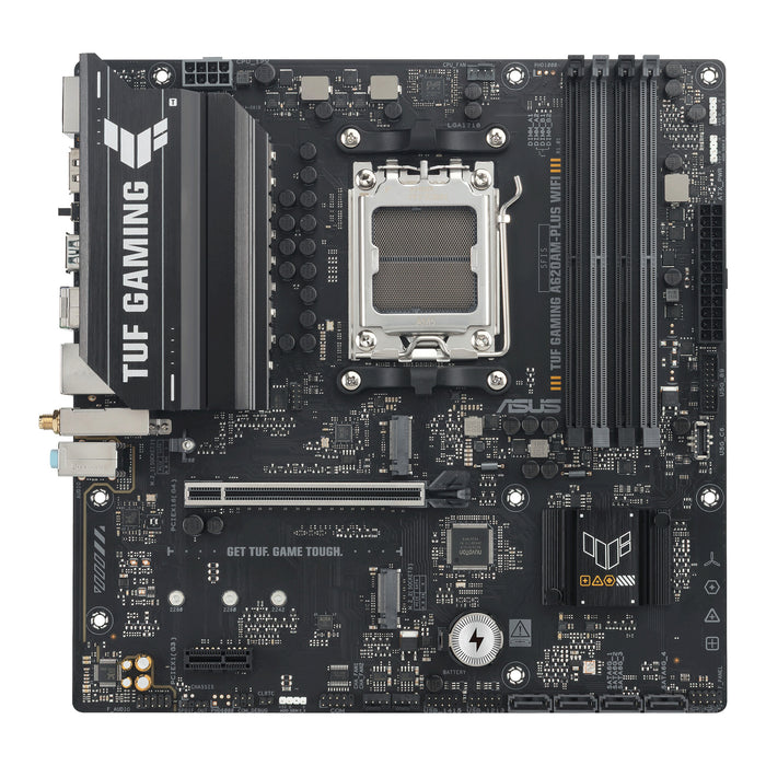 ASUS TUF GAMING A620AM-PLUS WIFI mATX Motherboard | AM5 | 4x DDR5 Slots | Wi-Fi 6