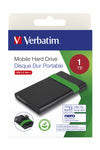 Verbatim 53112 1 TB 2.5" External HDD | USB 3.2  Black