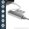 StarTech.com 3-Port Portable USB 3.0 Hub plus Gigabit Ethernet - Built-In Cable~3-Port Portable USB 3.0 Hub plus Gigabit Ethernet - 5Gbps - Built-In Cable