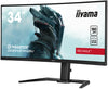 iiyama G-MASTER GCB3481WQSU-B1 34" UltraWide Quad HD Curved Monitor | 3440 x 1440 180Hz HDMI DP