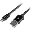 StarTech 2 m (6 ft.) USB to Lightning Cable - Long iPhone / iPad / iPod Charger Cable - Lightning to USB Cable - Apple MFi Certified - Black