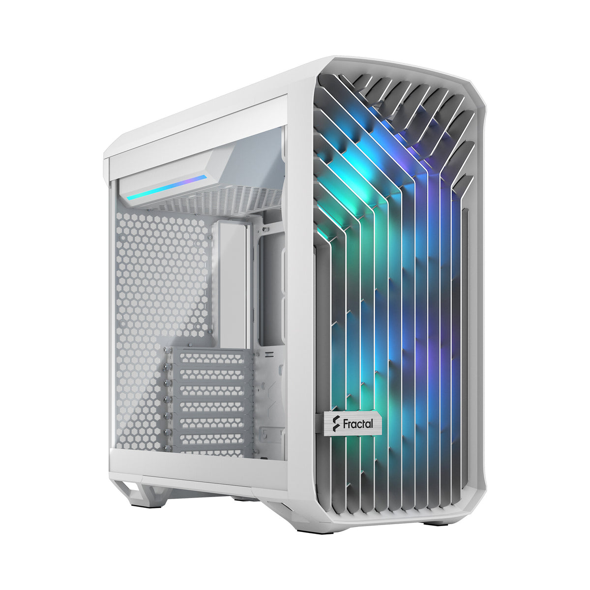 Fractal Design Torrent Compact ARGB PC Case White | Liquid Cooling Support