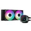 DeepCool LE520 AIO Liquid Cooler | 2400mm 85.85 CFM PWM RGB Black