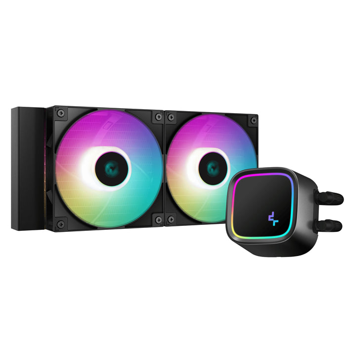 DeepCool LE520 AIO Liquid Cooler | 2400mm 85.85 CFM PWM RGB Black