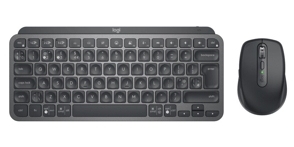 Logitech MX Keys Mini Combo for Business Keyboard | Wireless, QWERTY, Graphite, Backlit, Mouse Included