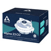 ARCTIC Alpine 23 Continuous Operation CPU Cooler | 90mm 2700 RPM Dual ball bearing Low Profile AMD Compatible Aluminium