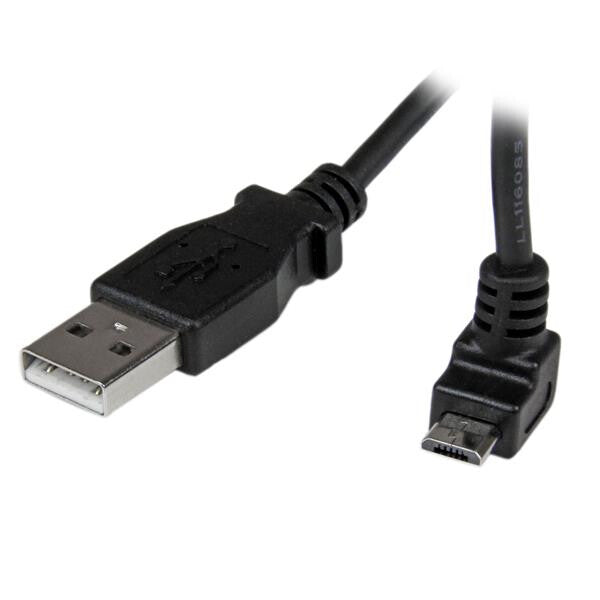 StarTech 1m Micro USB Cable - A to Up Angle Micro B