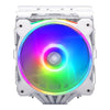 Cooler Master 622 Halo White CPU Cooler | 120mm 2050 RPM 51.88 CFM PWM RGB Rifle bearing White
