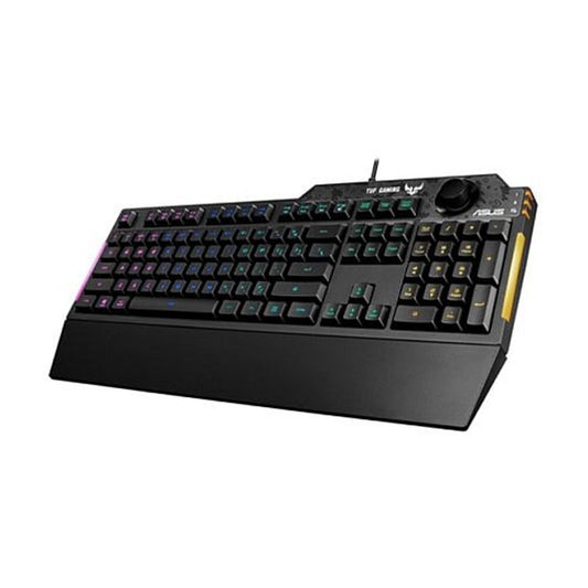 ASUS TUF Gaming K1 RGB Gaming Keyboard | Wired, Full-size (100%), Black, Backlit