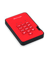 iStorage diskAshur2 128 GB Encrypted Portable SSD | USB 3.2 Gen 1 Red