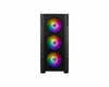 MSI MAG FORGE M100R ARGB Midi Tower PC Case Black, Transparent