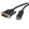 StarTech.com 6ft (1.8m) DisplayPort to DVI Cable - DisplayPort to DVI Adapter Cable 1080p Video - DisplayPort to DVI-D Cable Single Link - DP to DVI Monitor Cable - DP 1.2 to DVI Converter
