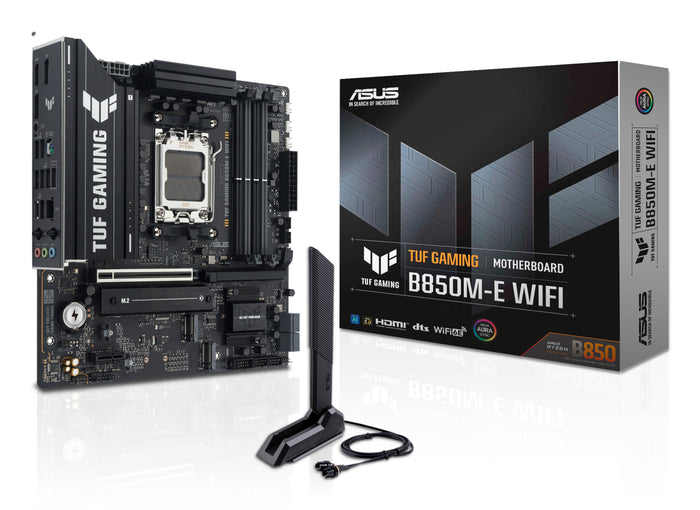 ASUS TUF GAMING B850M-E WIFI mATX Motherboard | AM5 | 4x DDR5 Slots | Wi-Fi 6E