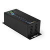 StarTech.com 7-Port USB 3.0 Hub with Power Adapter - Metal Industrial USB-A Hub with ESD & 350W Surge Protection - Din/Wall/Desk Mountable - High Speed USB 3.2 Gen 1 (5Gbps) Hub