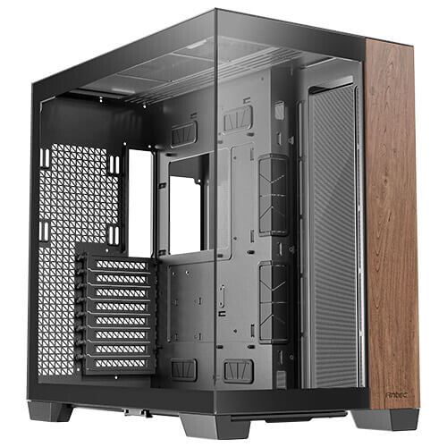 Antec C8 Wood Full Tower PC Case Black, Wood | Liquid Cooling Support