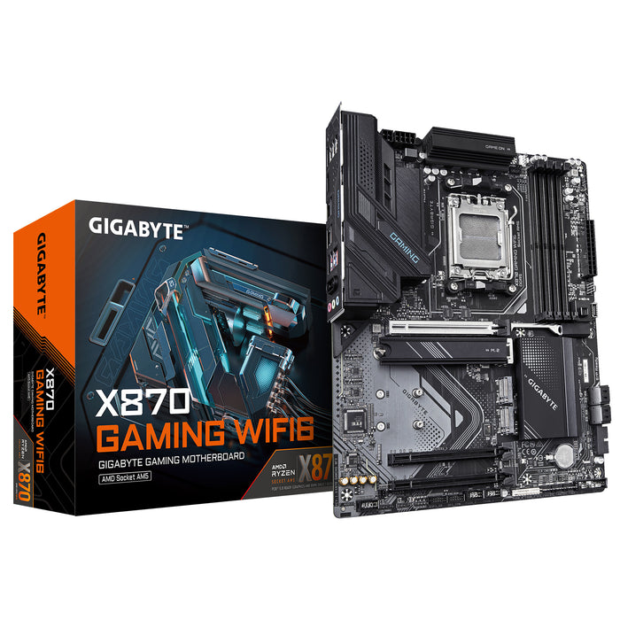 Gigabyte X870 GAMING WIFI6 ATX Motherboard | AM5 | 4x DDR5 Slots | Wi-Fi 6