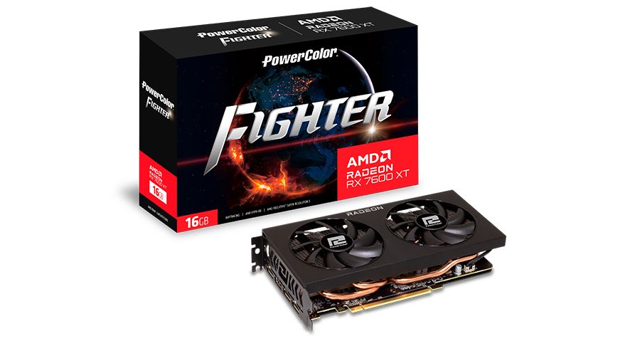 PowerColor Fighter Radeon RX 7600 XT AMD 16 GB GDDR6