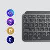 Logitech MX Keys Mini Keyboard | Wireless, QWERTY, Graphite, Backlit